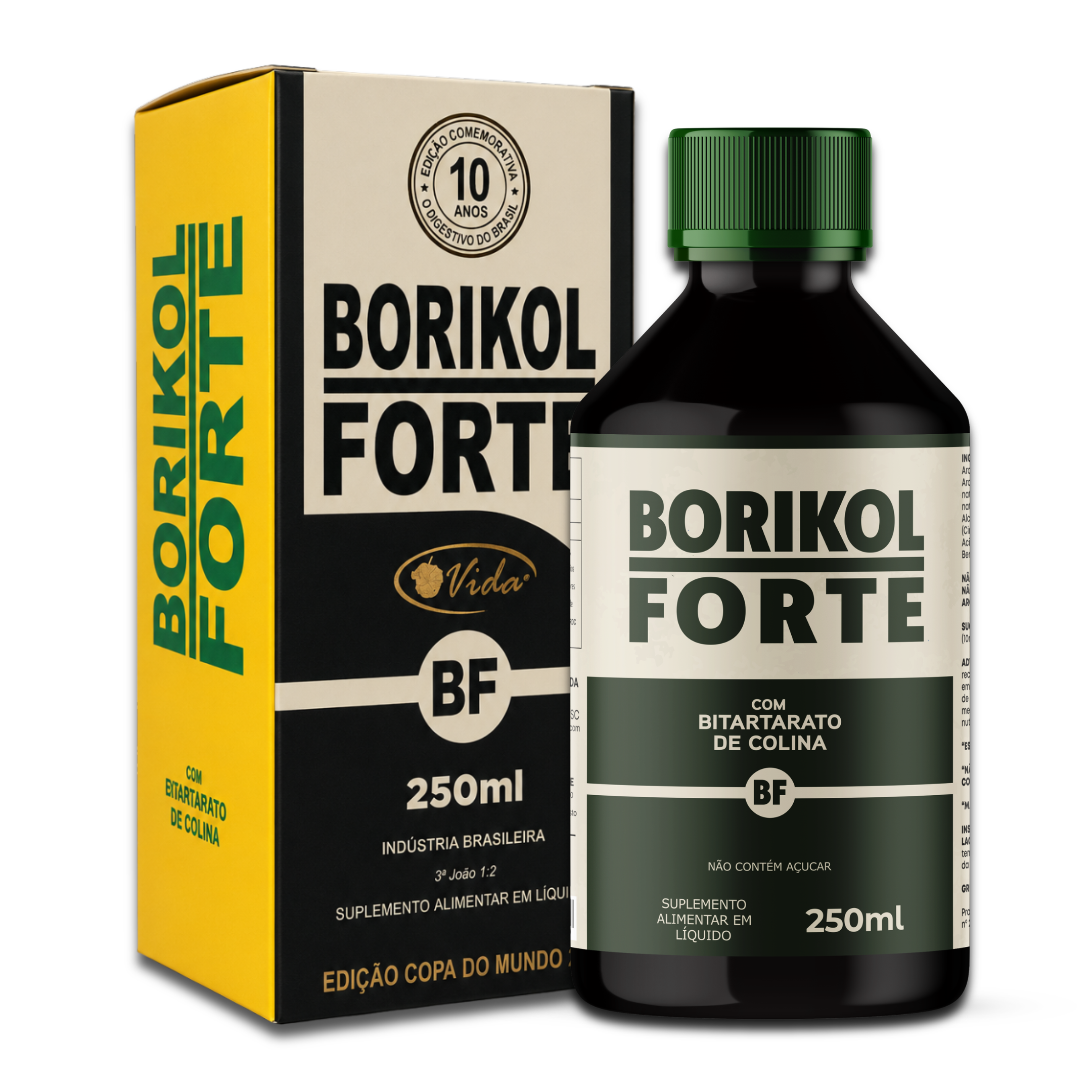 Borikol Forte 250ml - Suplemento Alimentar de Colina - Imagem 3