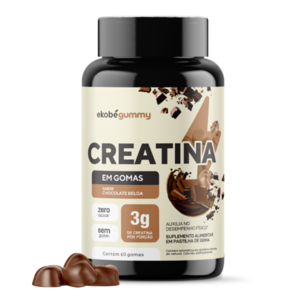Creatina em gomas EKOBÉ Chocolate Belga - ZERO Açúcar - Image 2