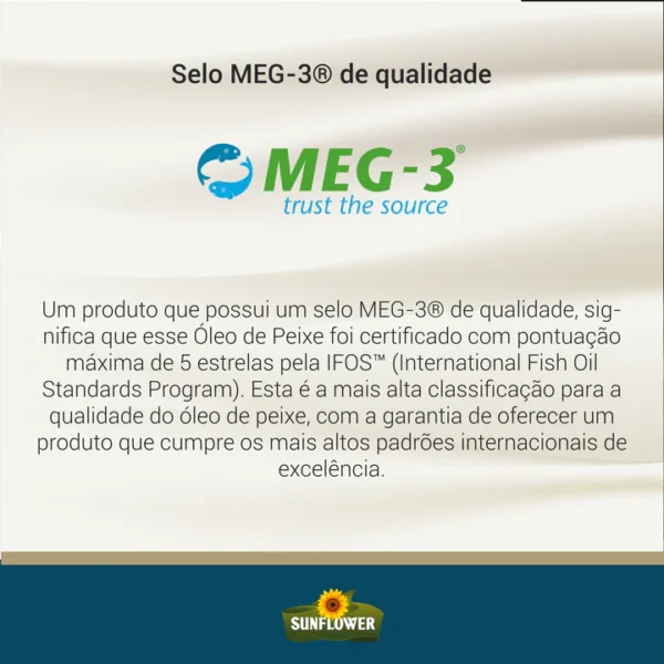 Ômega 3 120 cápsulas de 1.400mg Sunflower - Suplemento Alimentar Capsulado - Image 2