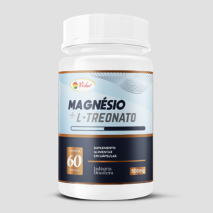 Magnésio L-Treonato 60 cápsulas de 500mg - Suplemento Alimentar Capsulado