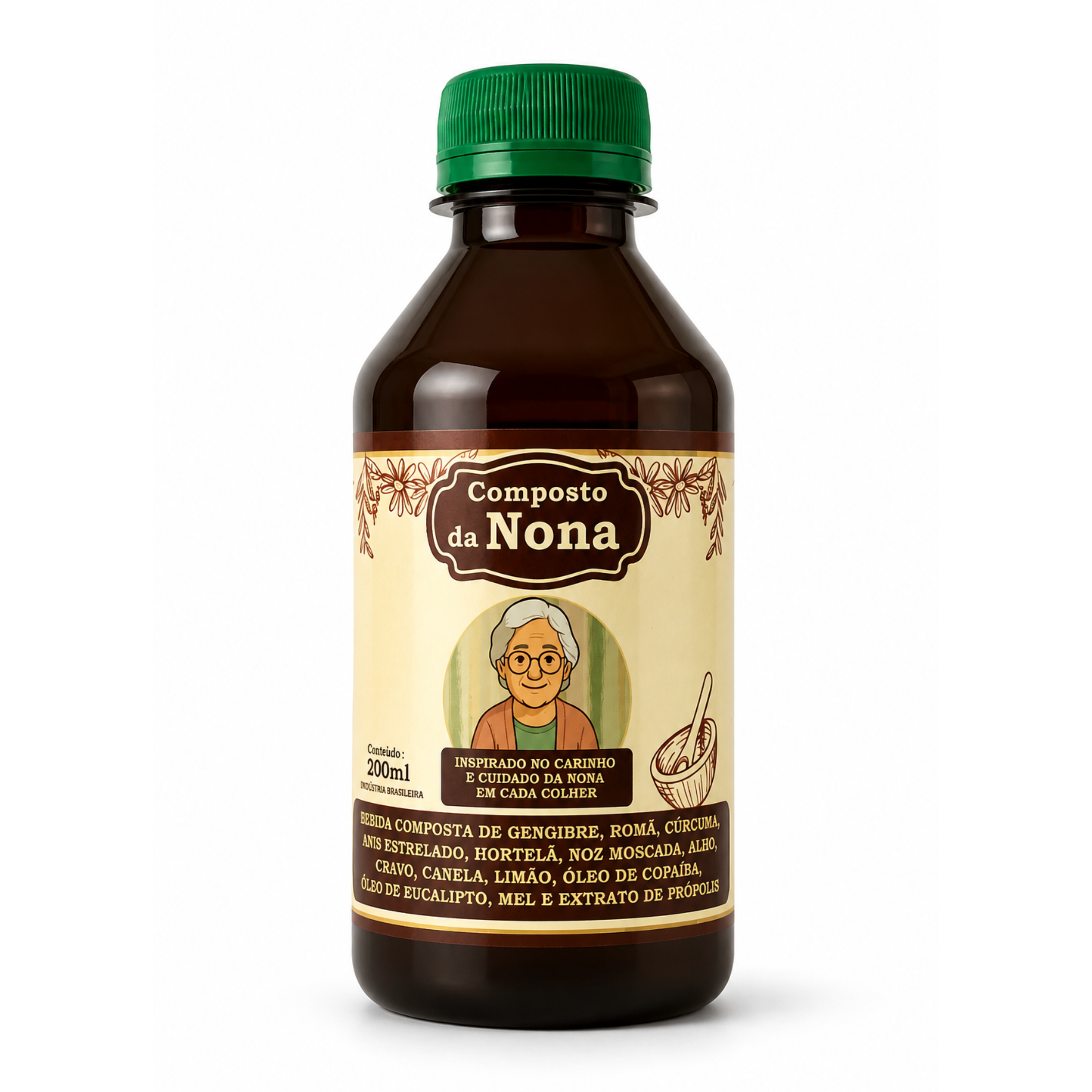 Xarope Composto da Nona 200ml - Suplemento Alimentar Líquido