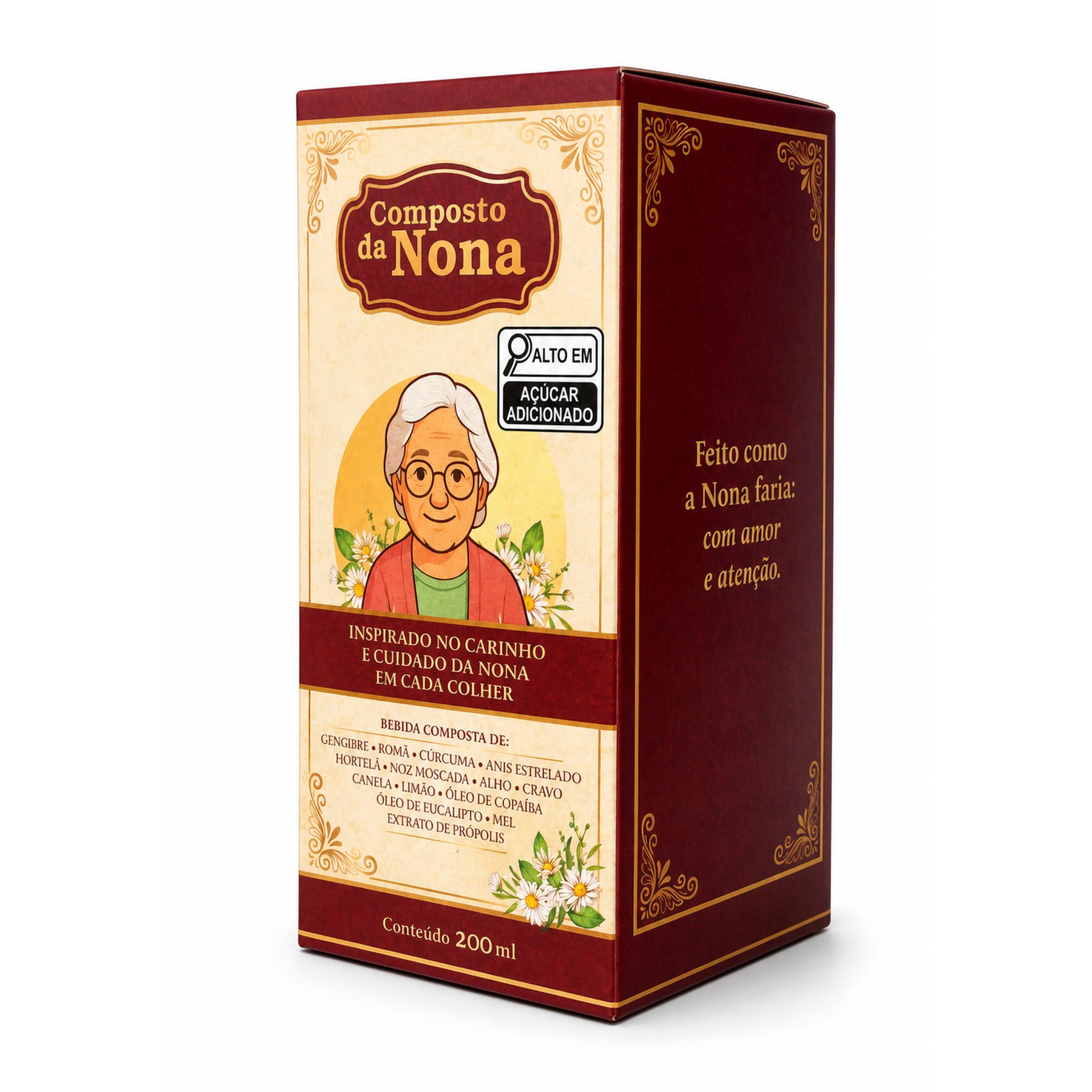 Xarope Composto da Nona 200ml - Suplemento Alimentar Líquido - Imagem 2